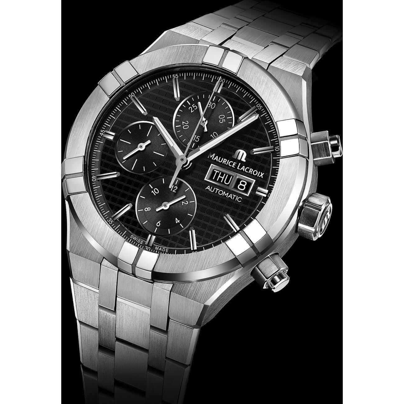 Maurice Lacroix Aikon Strap-Promotion Chronograph Day Date Men's Watch AI6038-SS00F-330-A