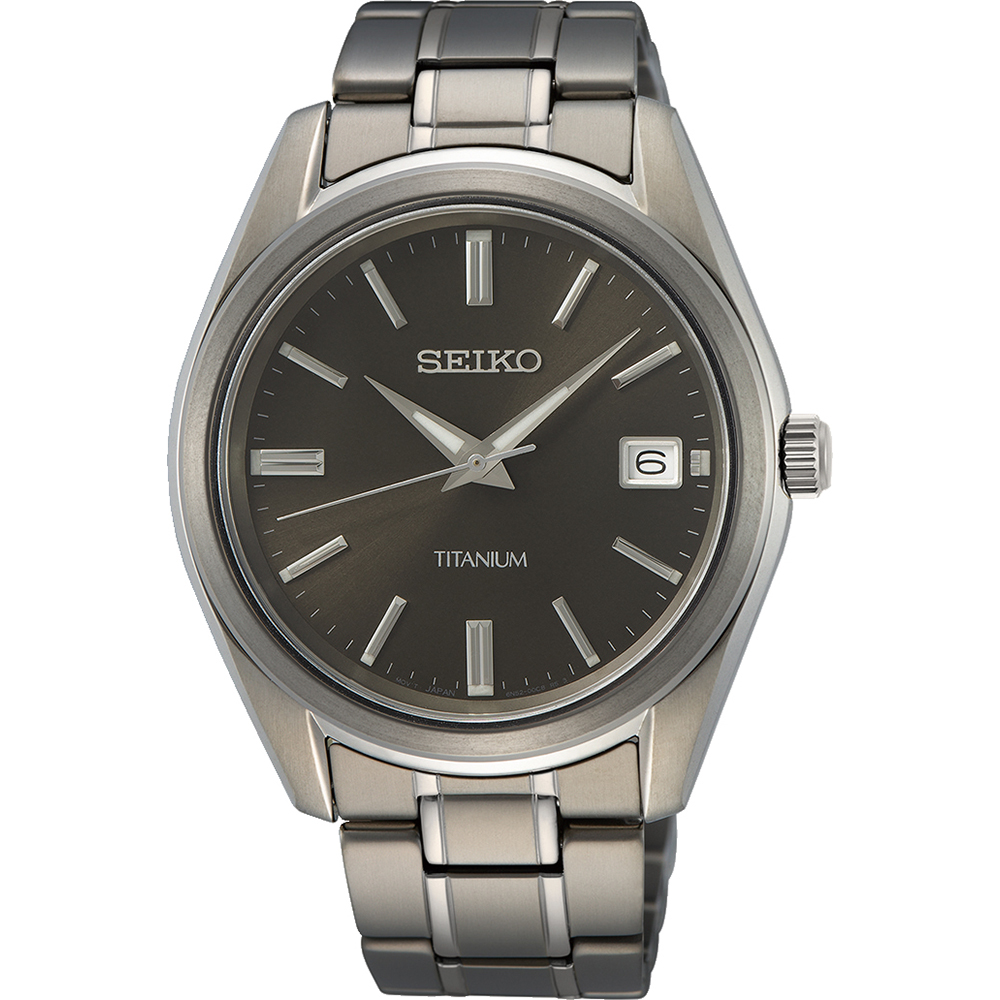 Seiko men's watch quartz titanium SUR375P1