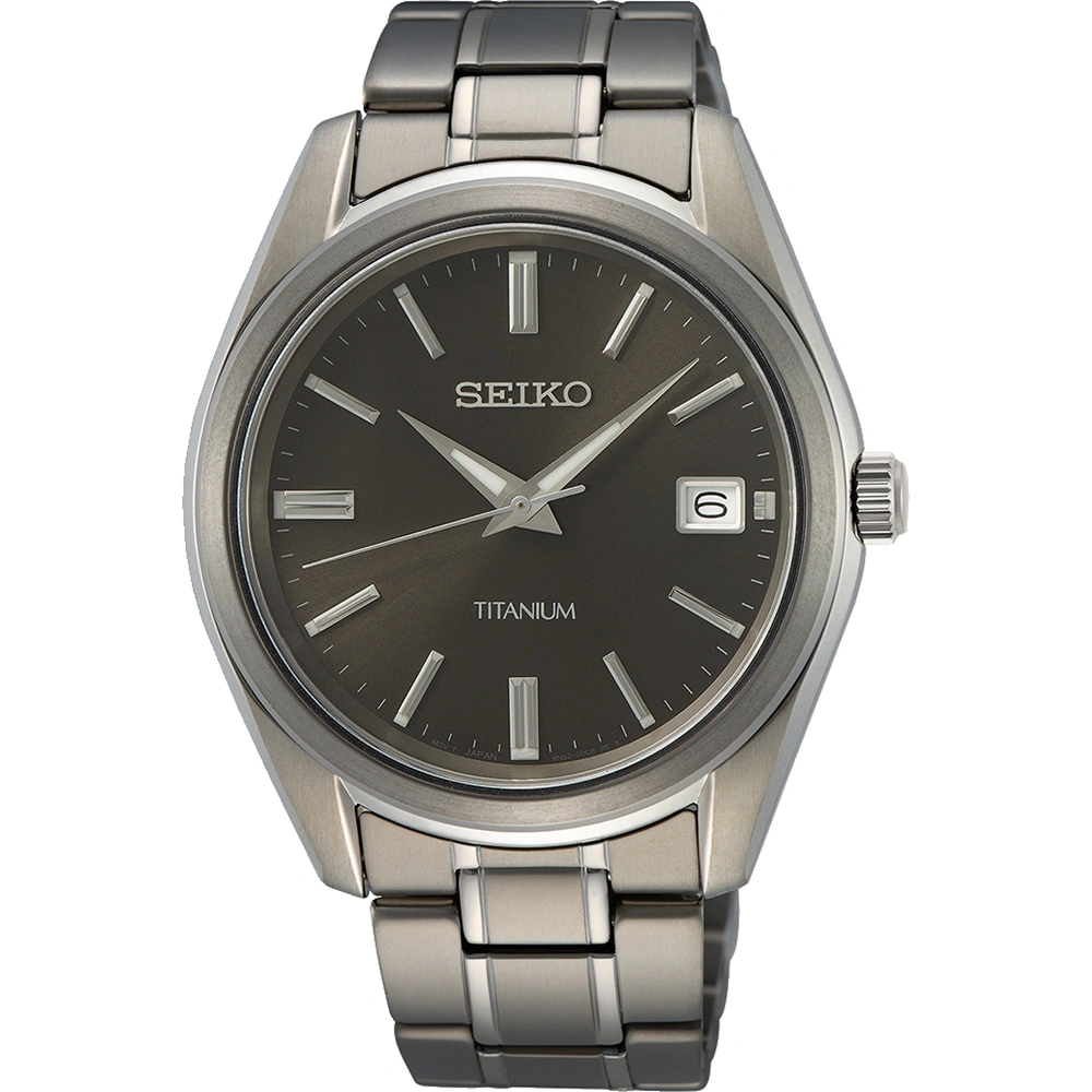 Seiko men's watch quartz titanium SUR375P1