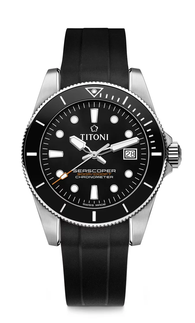 Titoni Seascoper 300 men's watch 83300 S-BK-R-702