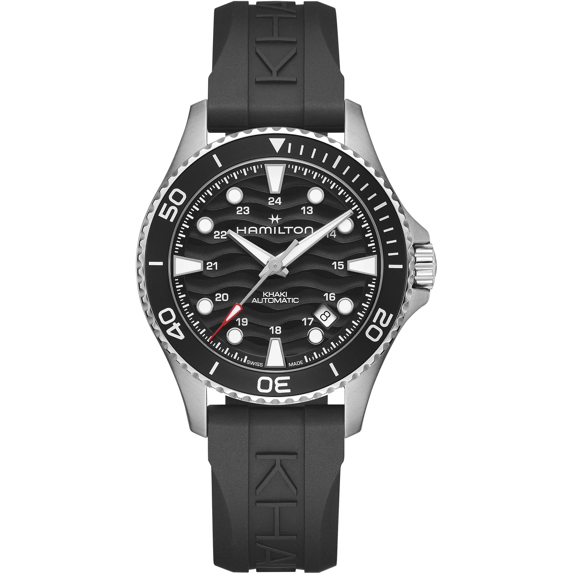 Hamilton KHAKI NAVY SCUBA AUTO Black Rubber 40 MM Men's Watch H82415330