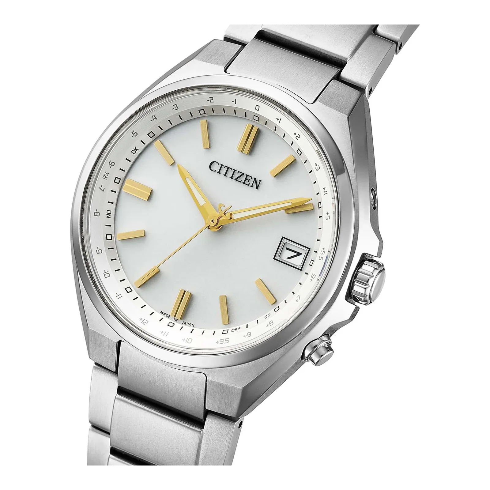 Citizen Eco-Drive Radio Controlled Super Titanium Ivory Men's Watch CB1160-55A