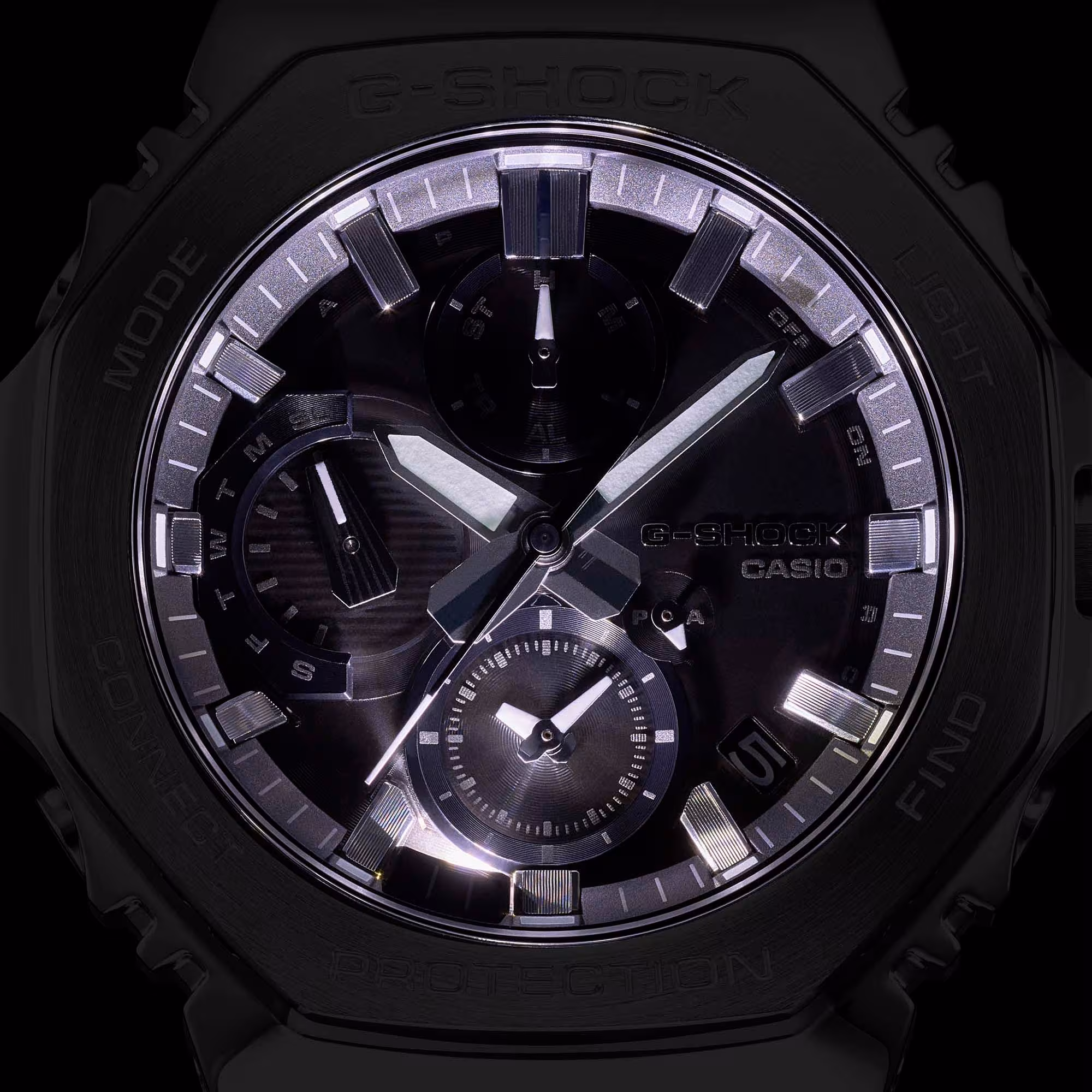 G-Shock G-Steel Protection Classic, solar, silicone strap, 46mm men's watch GMC-B2100Y-1AER