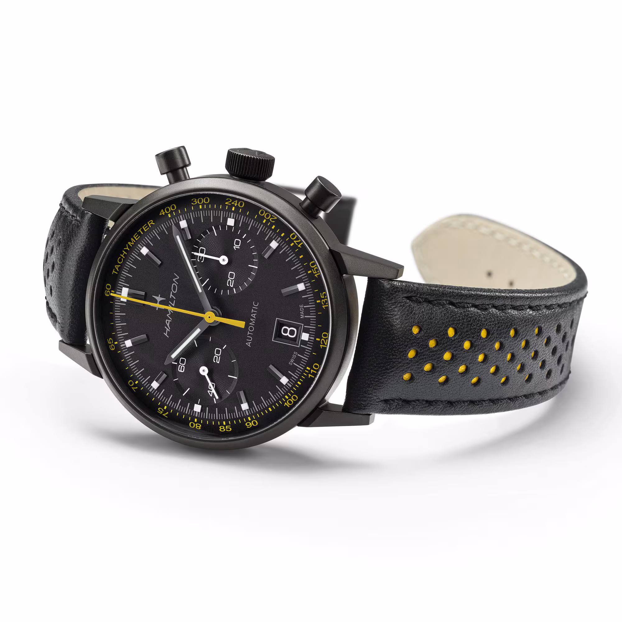 Hamilton Intra-Matic Auto Chrono 40 mm yellow H38446731