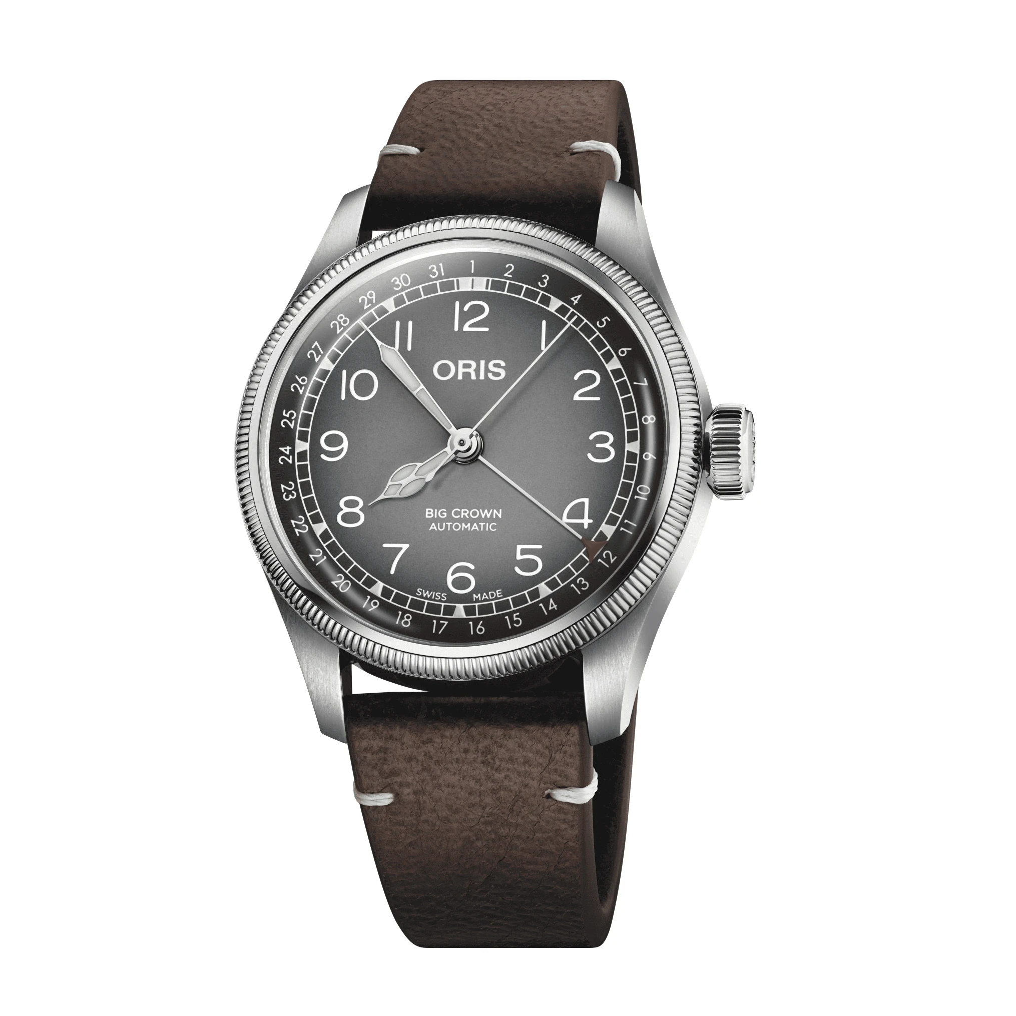 Oris X Cervo Volante 38mm, automatic, 38-hour power reserve, leather strap, men's watch 01 754 7779 4063-Set