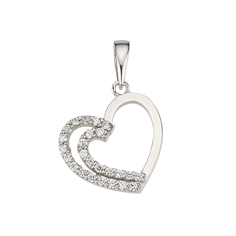 CEM 925 silver pendant hearts BAH904872