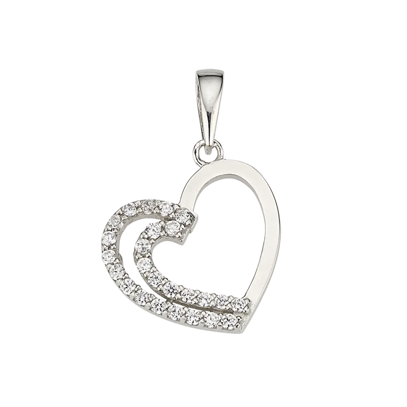 CEM 925 silver pendant hearts BAH904872