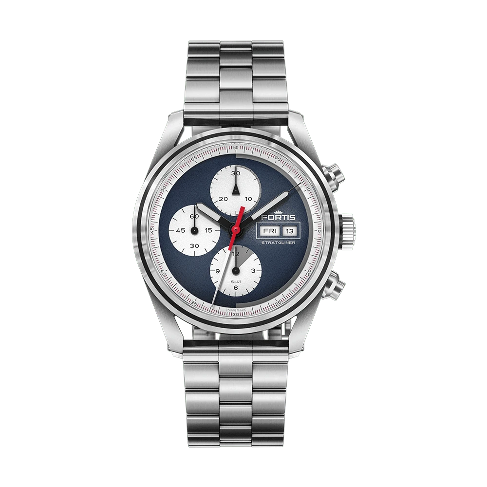 Fortis Stratoliner S-41 Blue Japan Men's Watch F2340010
