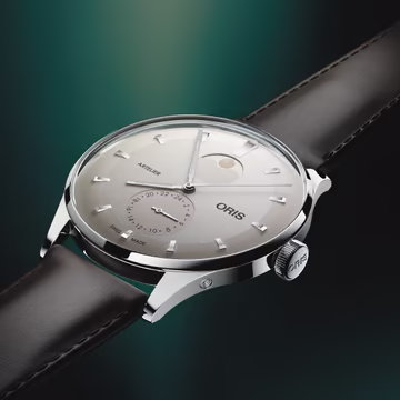 Oris Artelier Complication, 39.50 mm, leather strap, white men's watch 01 782 7811 4051-07 6 ​​20 17FC
