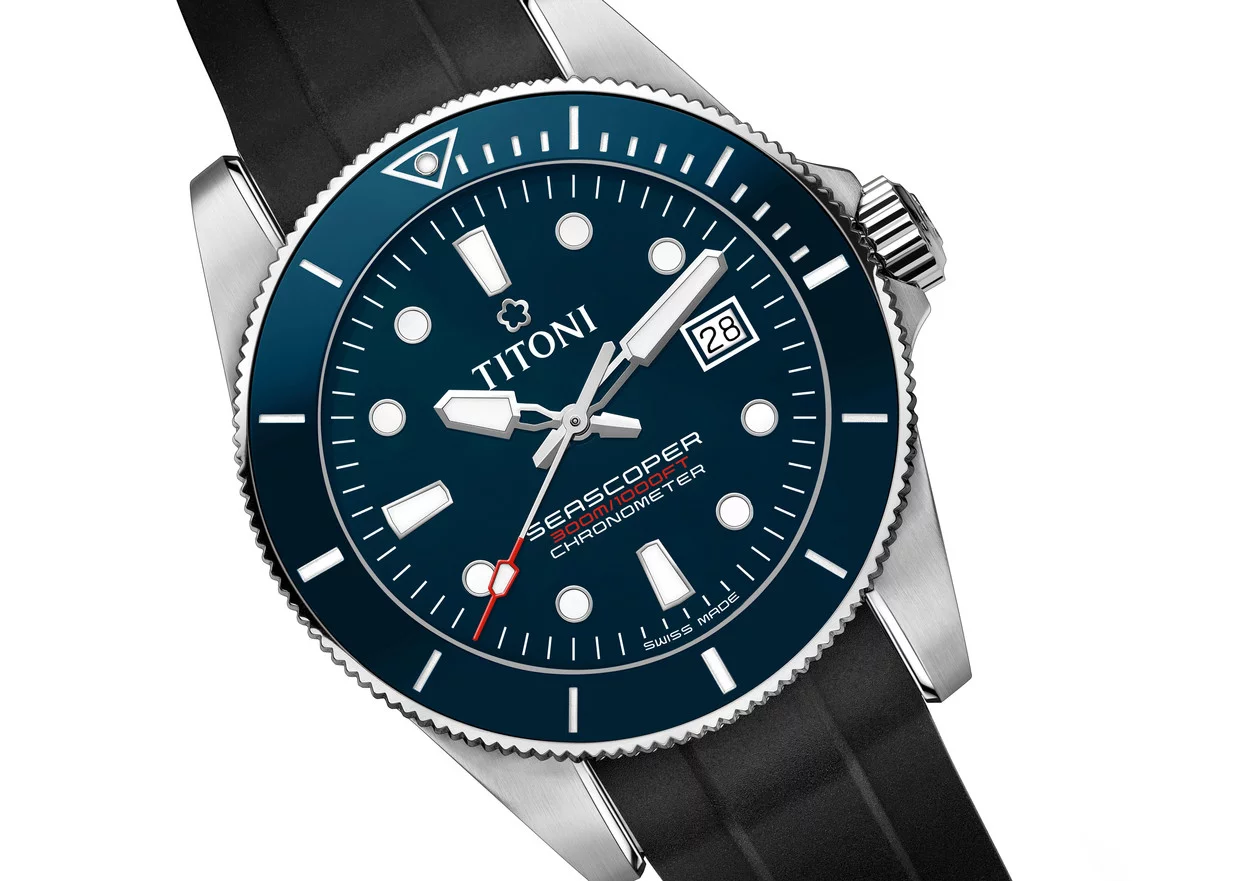 Titoni Seascoper 300 men's watch 83300 S-BE-R-705