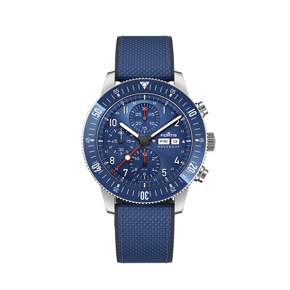 Fortis NOVONAUT N-42 Cobalt Blue Men's Watch F2040013