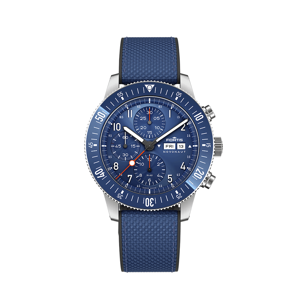 Fortis NOVONAUT N-42 Cobalt Blue Men's Watch F2040013