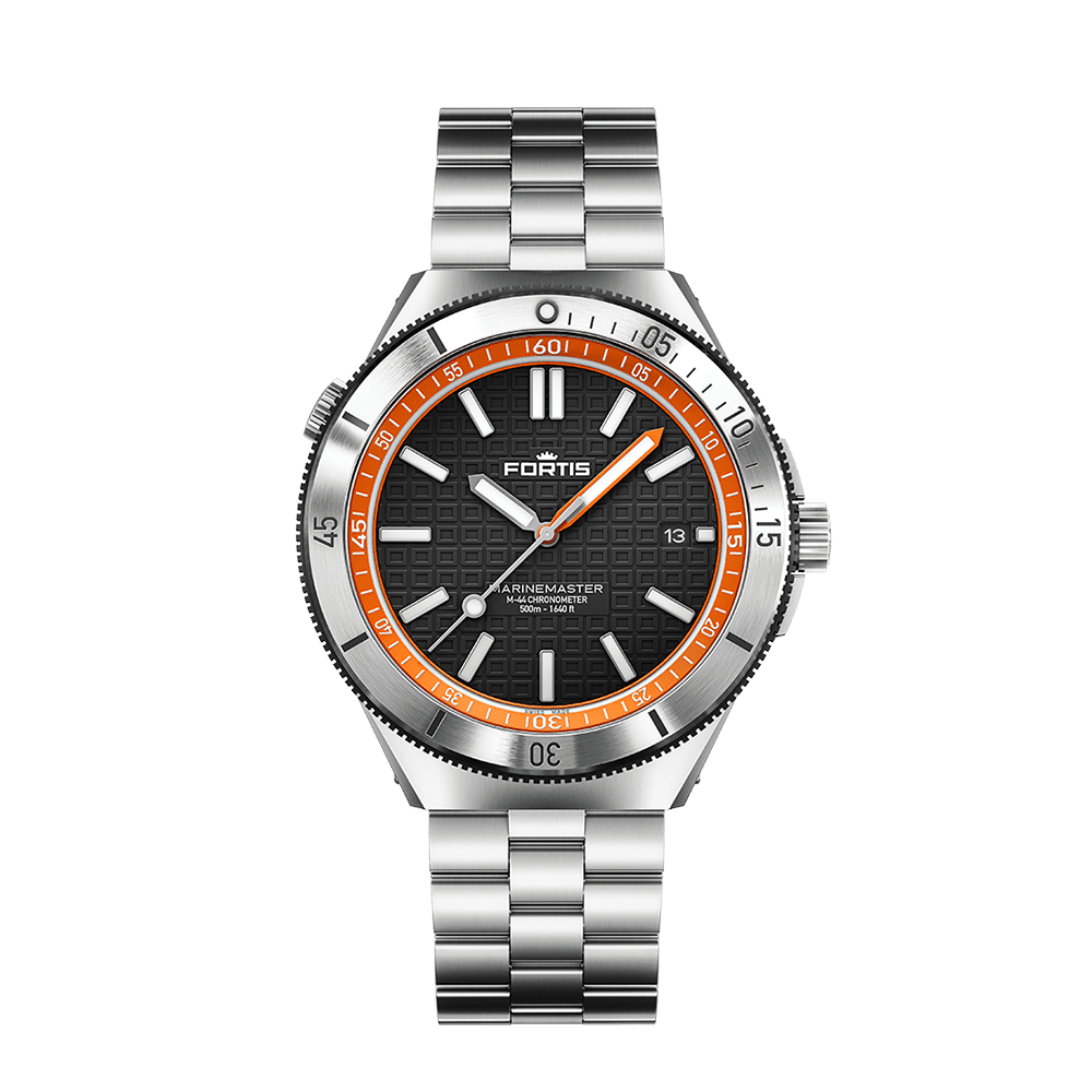 Fortis Marinemaster M-44 Amber Orange Men's Watch F8120014