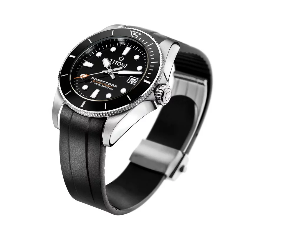 Titoni Seascoper 300 men's watch 83300 S-BK-R-702