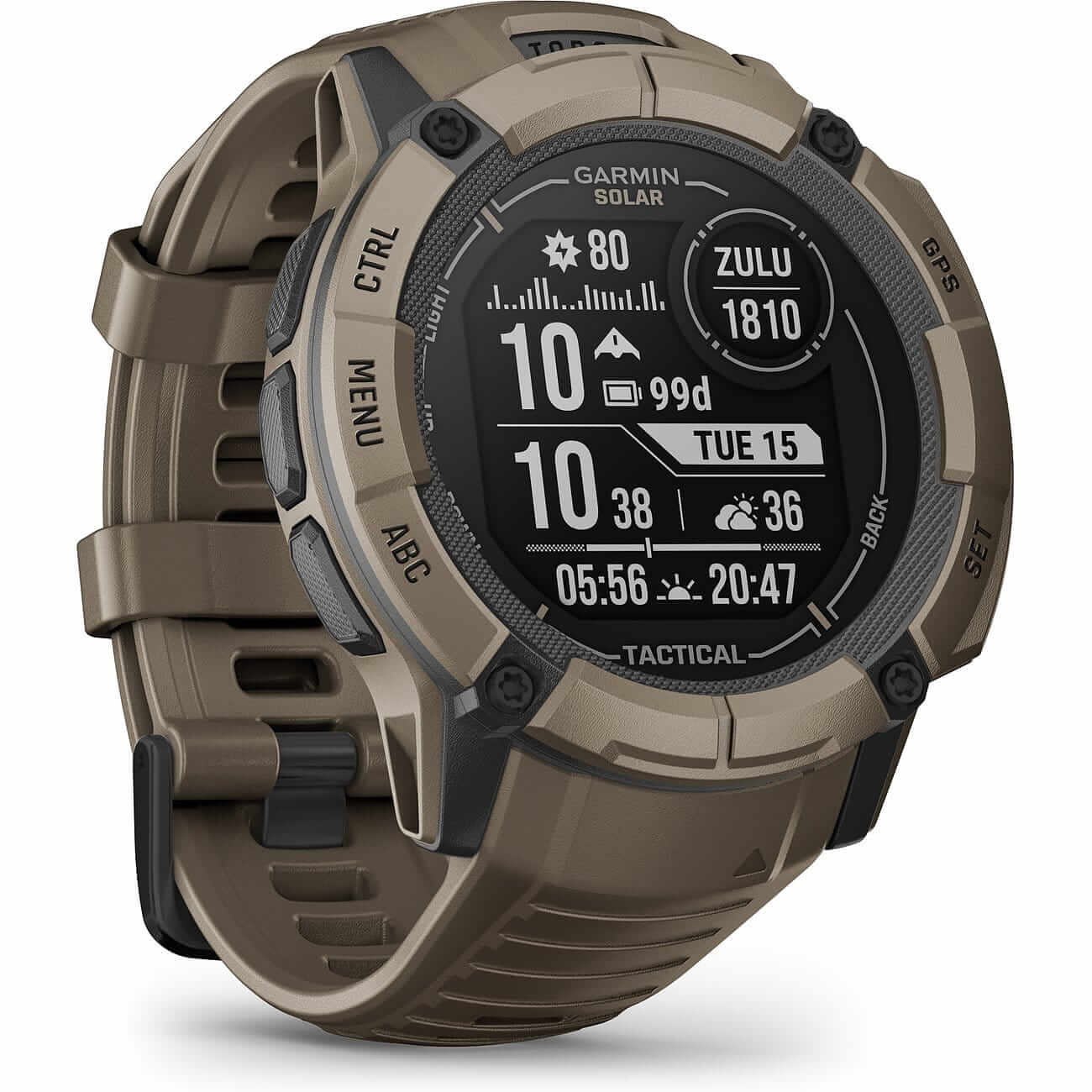 Garmin Instinct 2X Solar - Tactical Edition Olive Green Men's Watch 010-02805-02
