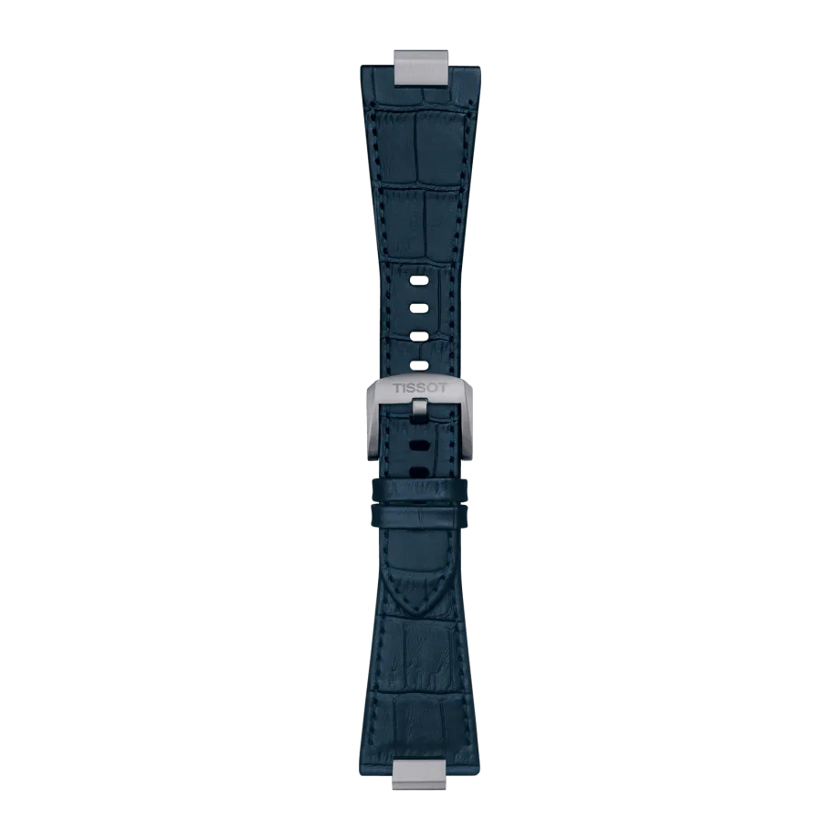 Tissot replacement strap leather blue for PRX