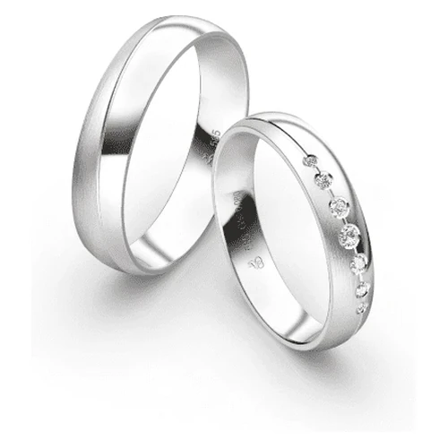 First Individual Love 3D White – Two pair of wedding rings Rauschmayer 73-04045 / 72-04045