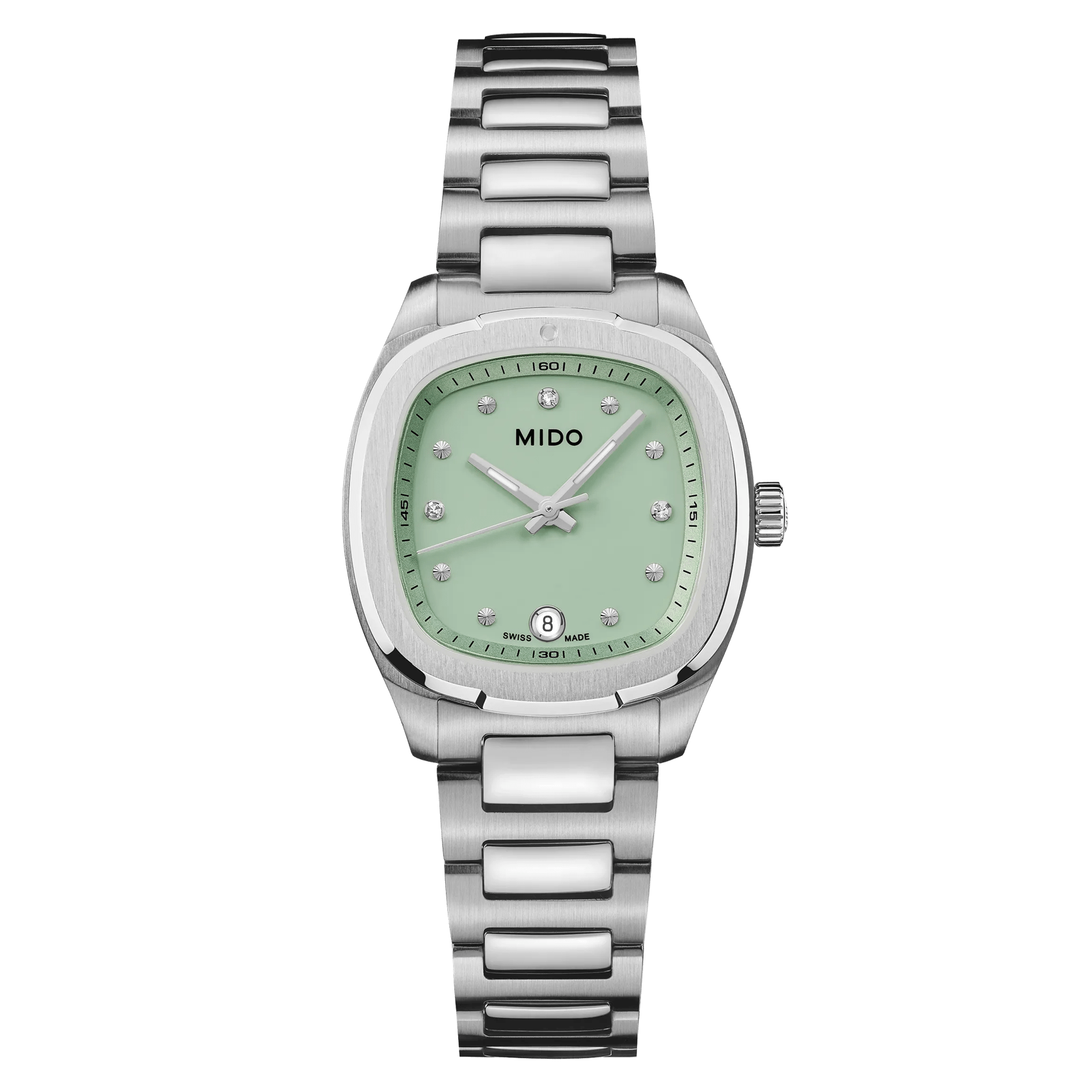 Mido Multifort TV 28 Quartz Green with Diamonds Womens Watch M049.110.11.096.00