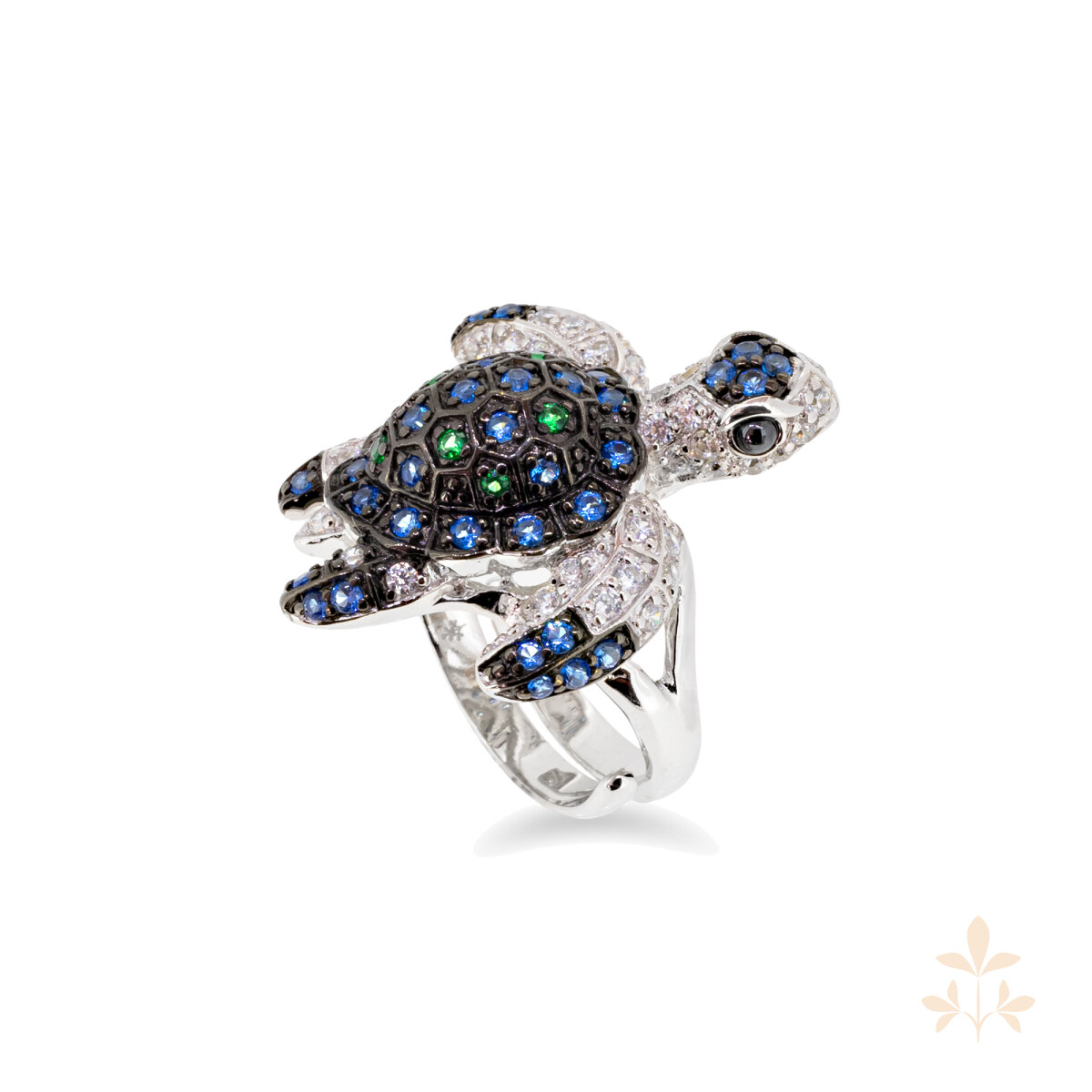 At the time Schelly turtle ring SZA-1990-210-S