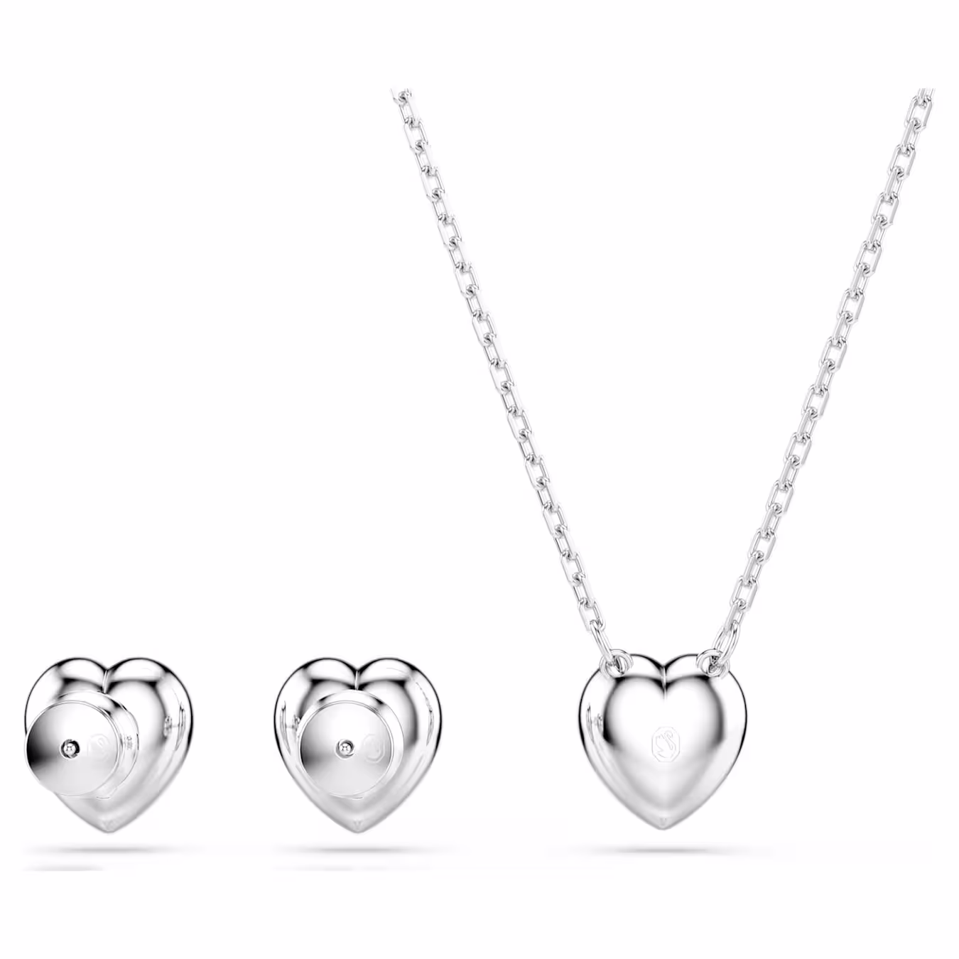 Swarovski Ariana Grande x Swarovski Set Various Cuts, Heart, White, Rhodium Plated