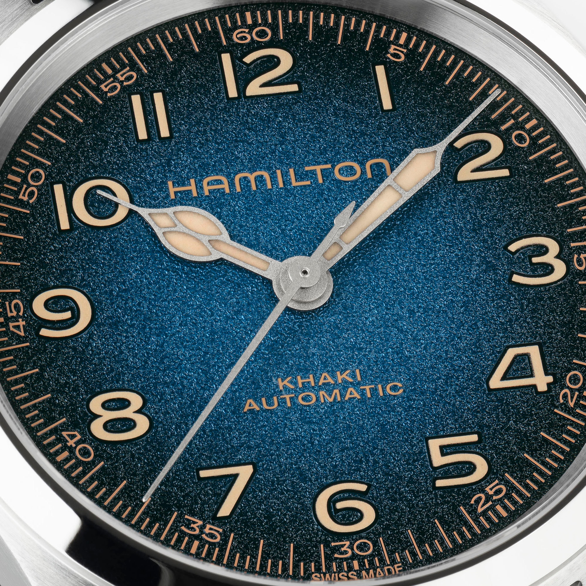 Hamilton Khaki Field Murph Automatic Blue Steel Bracelet Mens Watch H70405140