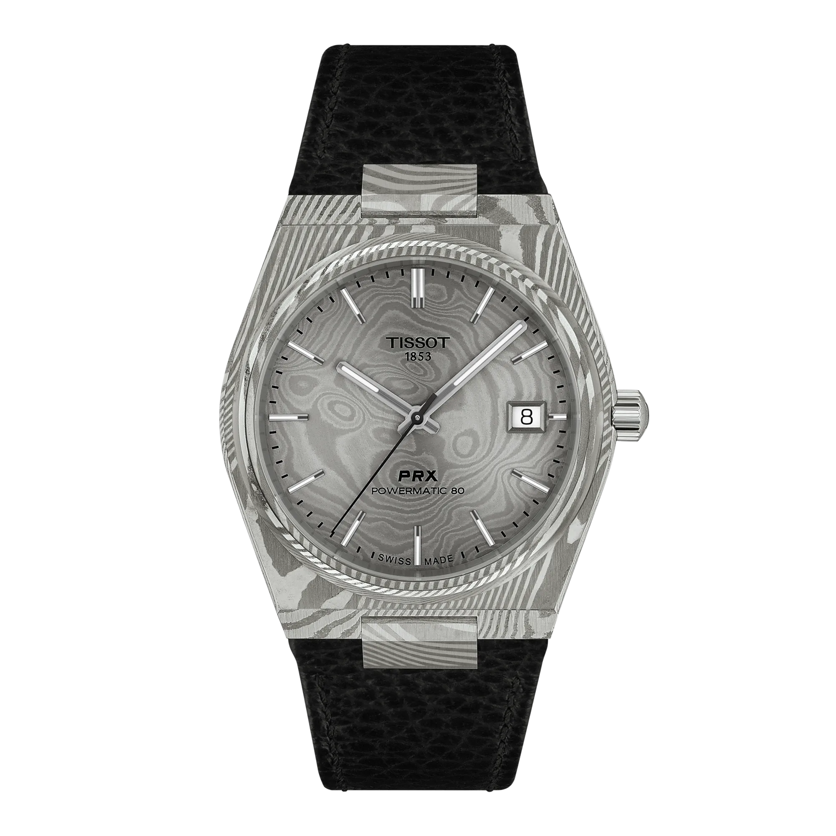 Tissot PRX 38mm DAMASZENERSTAHL Automatik Herrenuhr T137.807.96.081.00