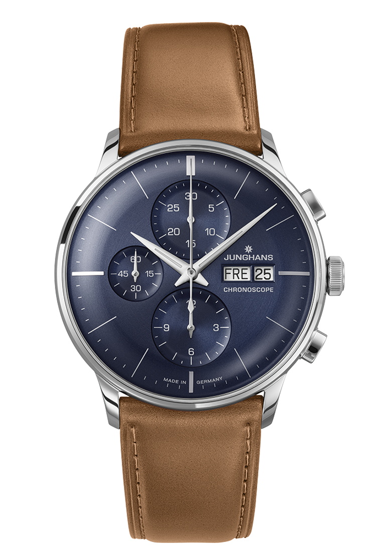 Junghans Meister Chronoscope sapphire glass men's watch 027/4526.02