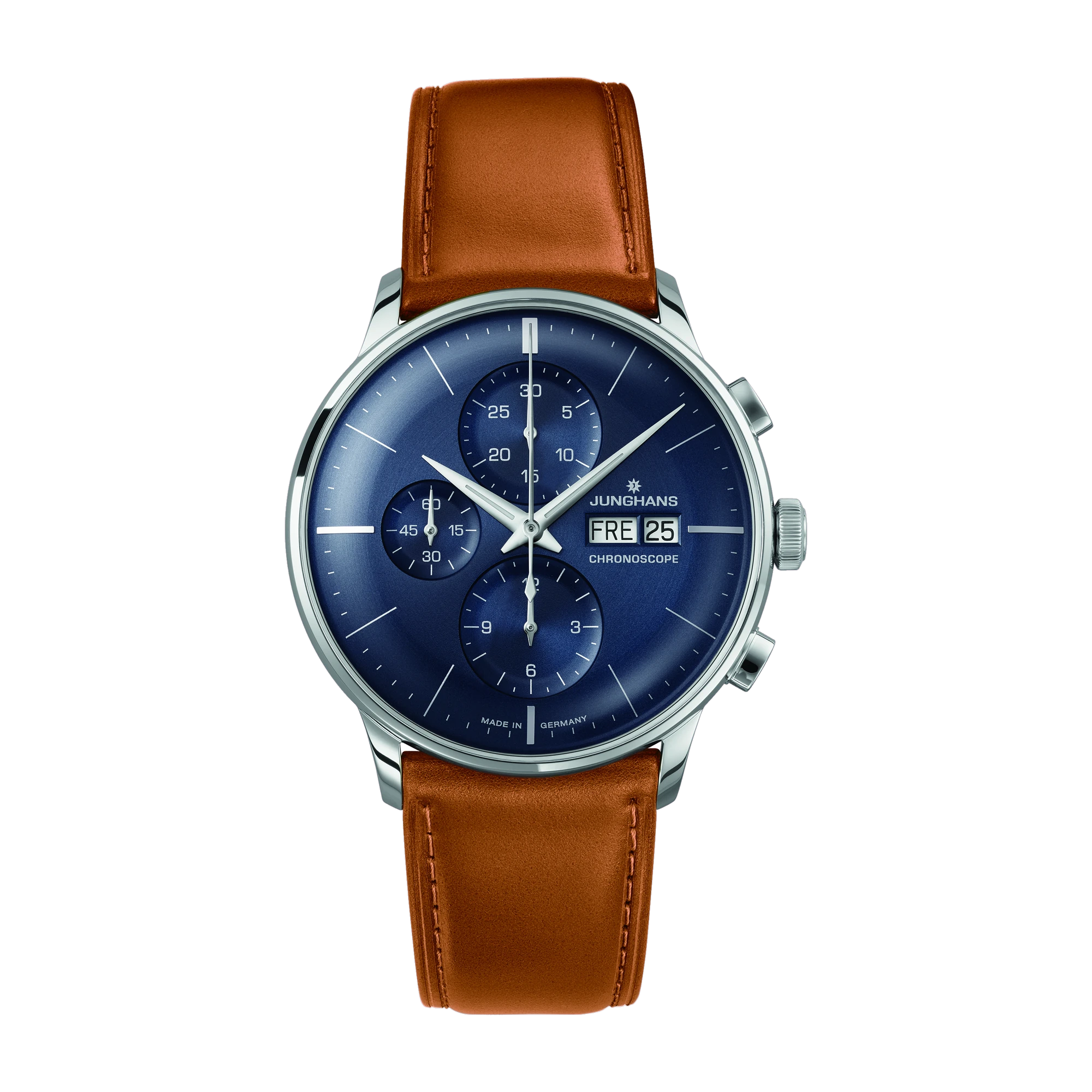 Junghans Meister Chronoscope sapphire glass men's watch 027/4526.02