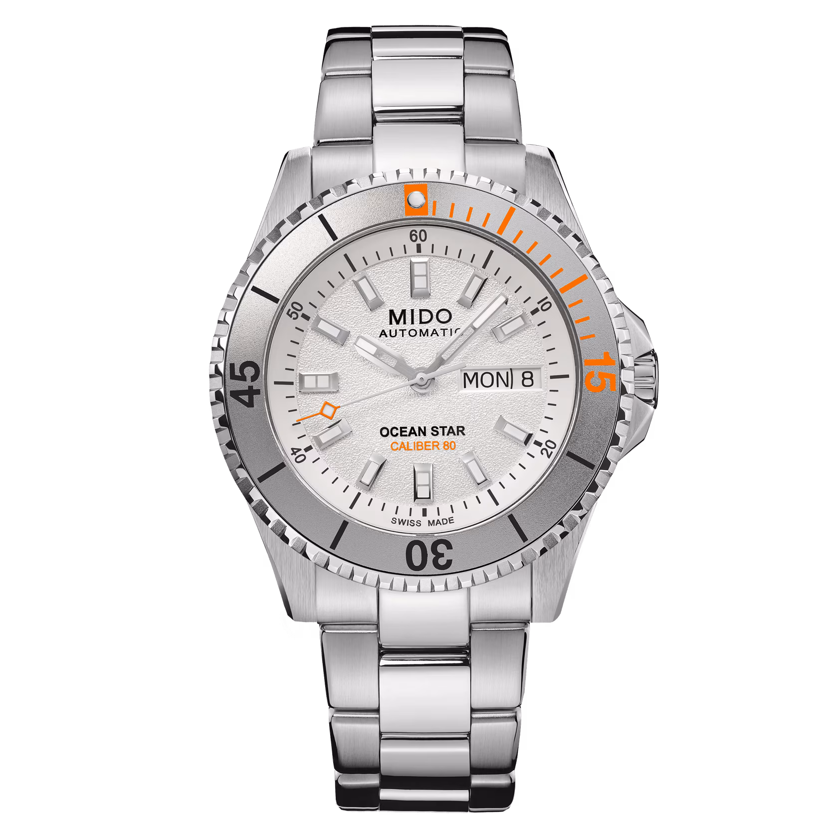 Mido Ocean Star 200, 41mm, automatic, 80-hour power reserve, stainless steel, silver men's watch M026.930.11.031.00