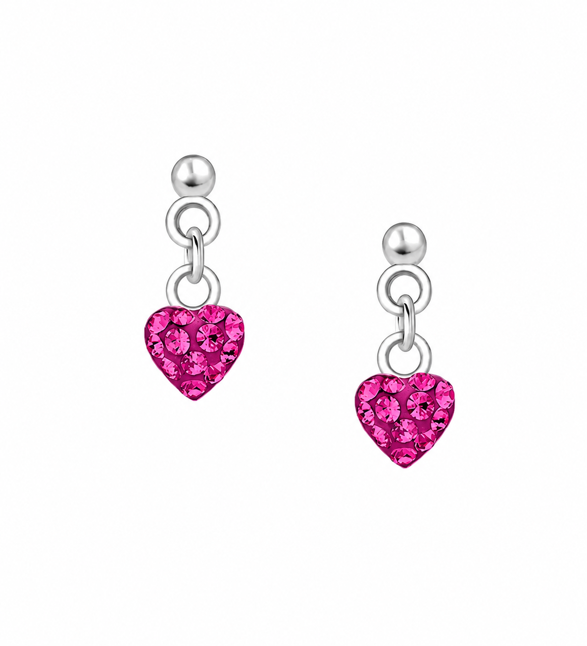 925 silver earring heart