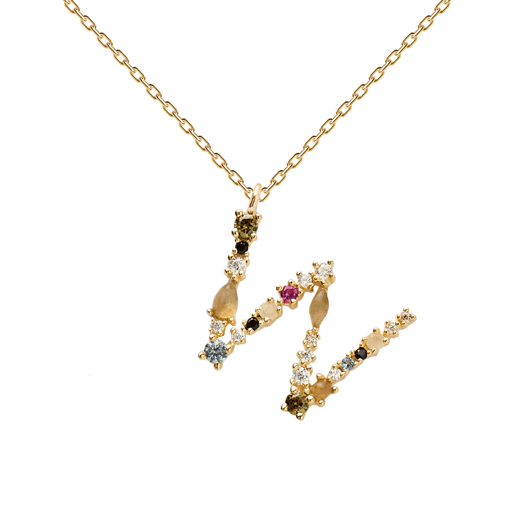 PD Paola Necklace Letter W CO01-118-U