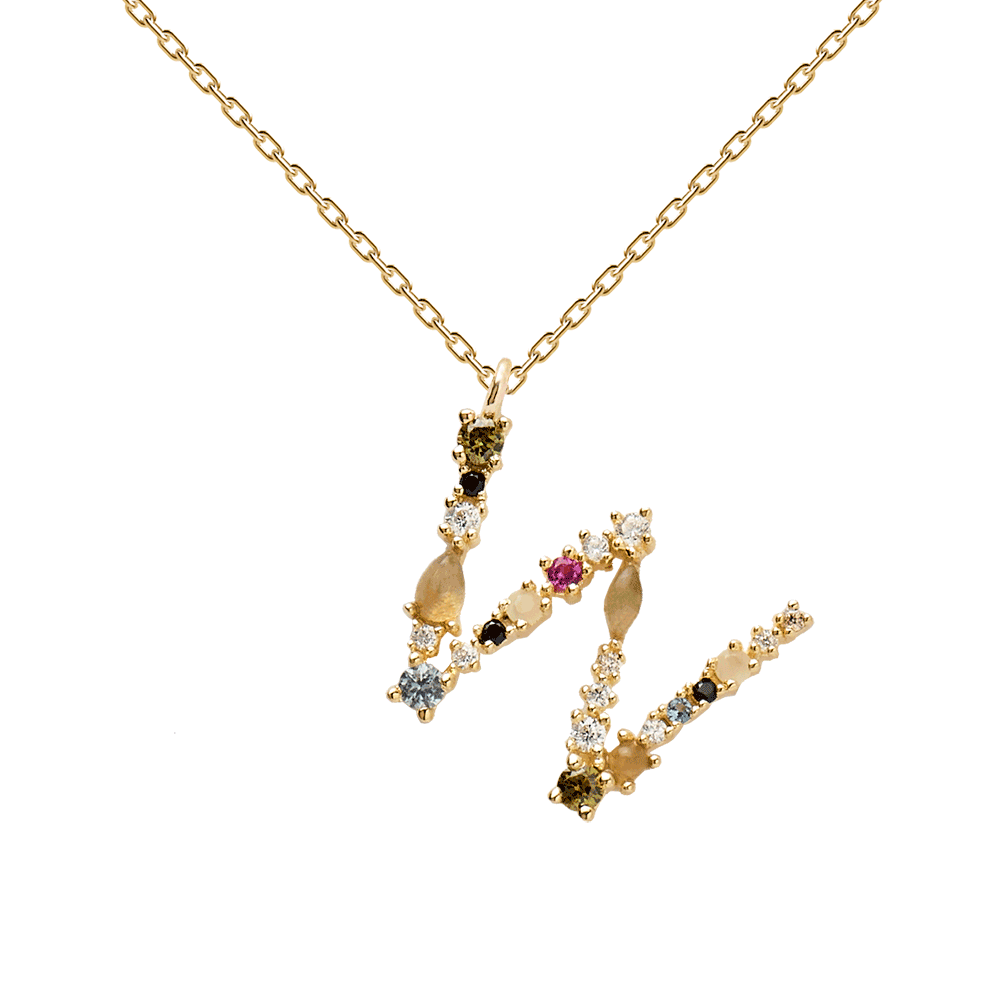 PD Paola Necklace Letter W CO01-118-U