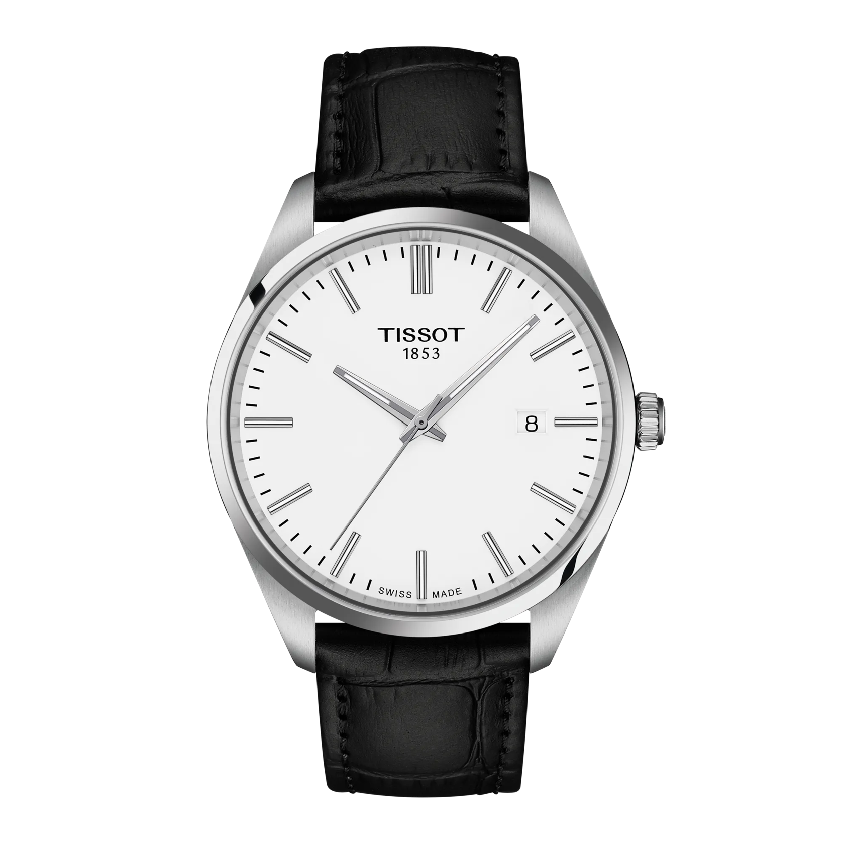 Tissot PR 100 40mm, quartz movement, leather strap men's watch T150.410.16.011.00