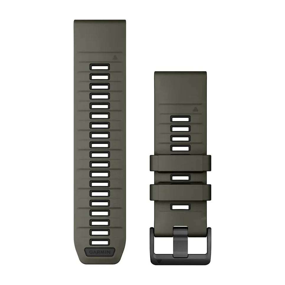 Garmin replacement band quick-release silicone Olive Green/Black (26 mm) 010-13393-12