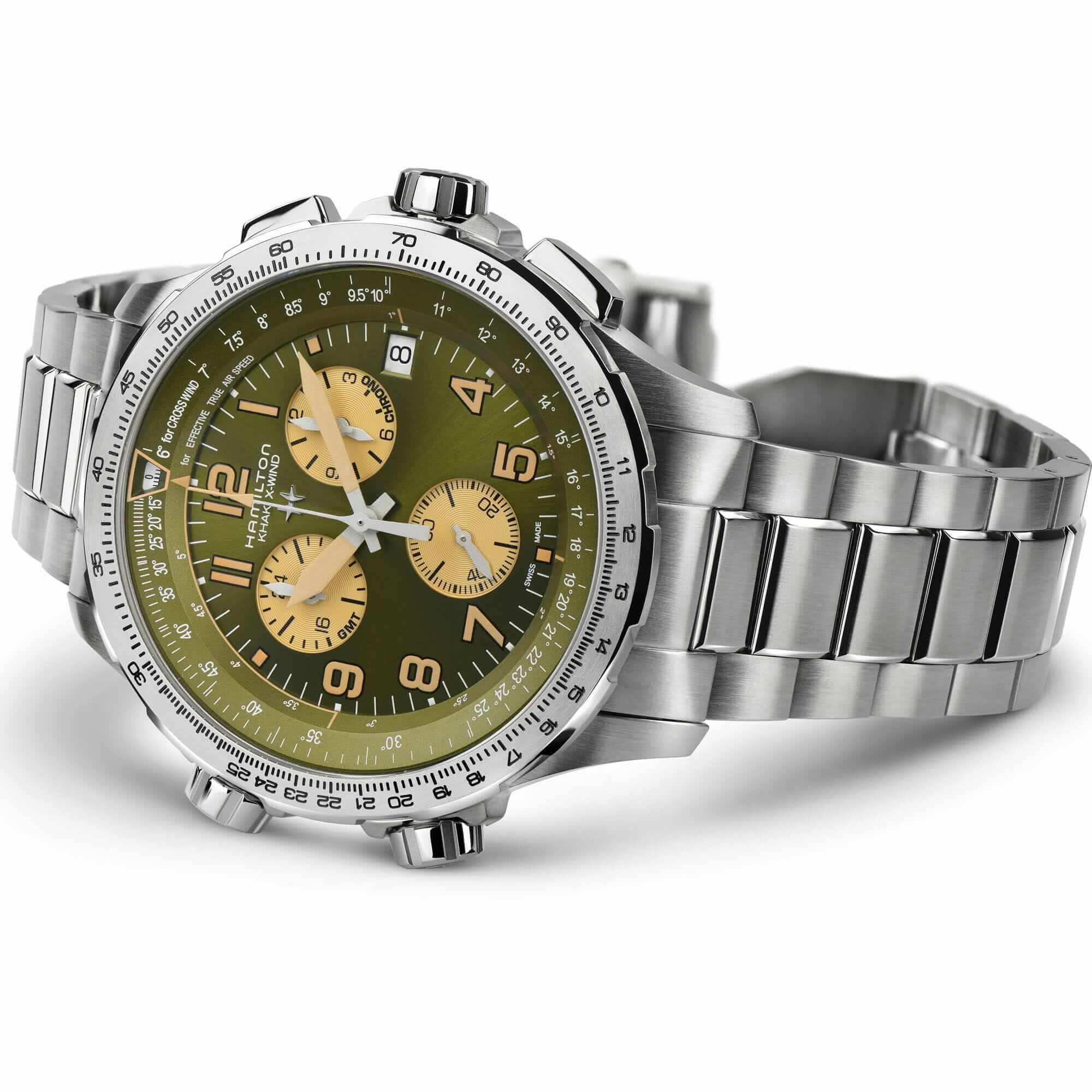 Hamilton Khaki Aviation GMT Chrono Quartz H77932160 Men's Watch