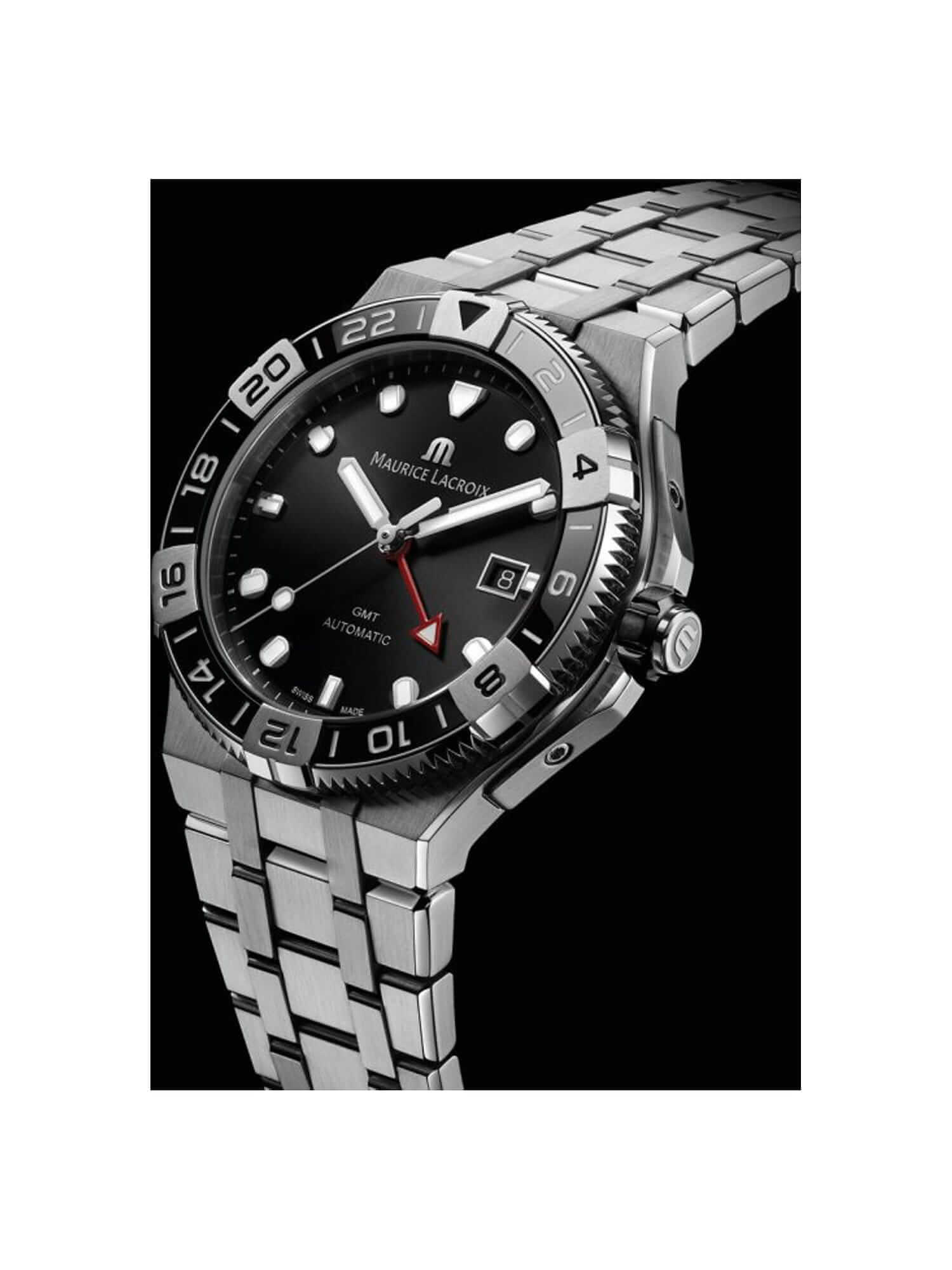 Maurice Lacroix Aikon Strap Promotion GMT Men's Watch AI6158-SS00F-330-A