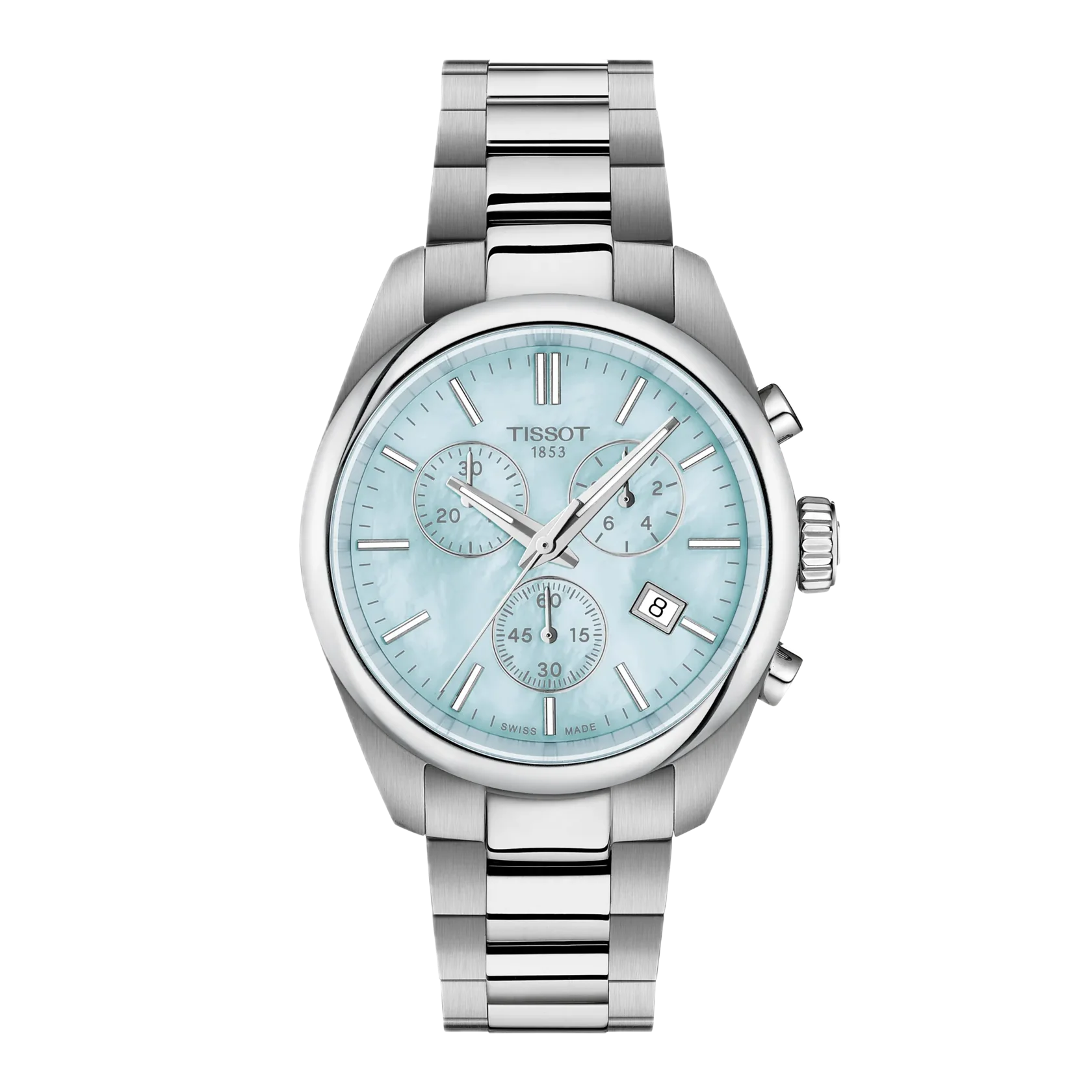 Tissot PR 100 36mm Swiss quartz movement, stainless steel case, blue ladies' watch T150.217.11.131.00