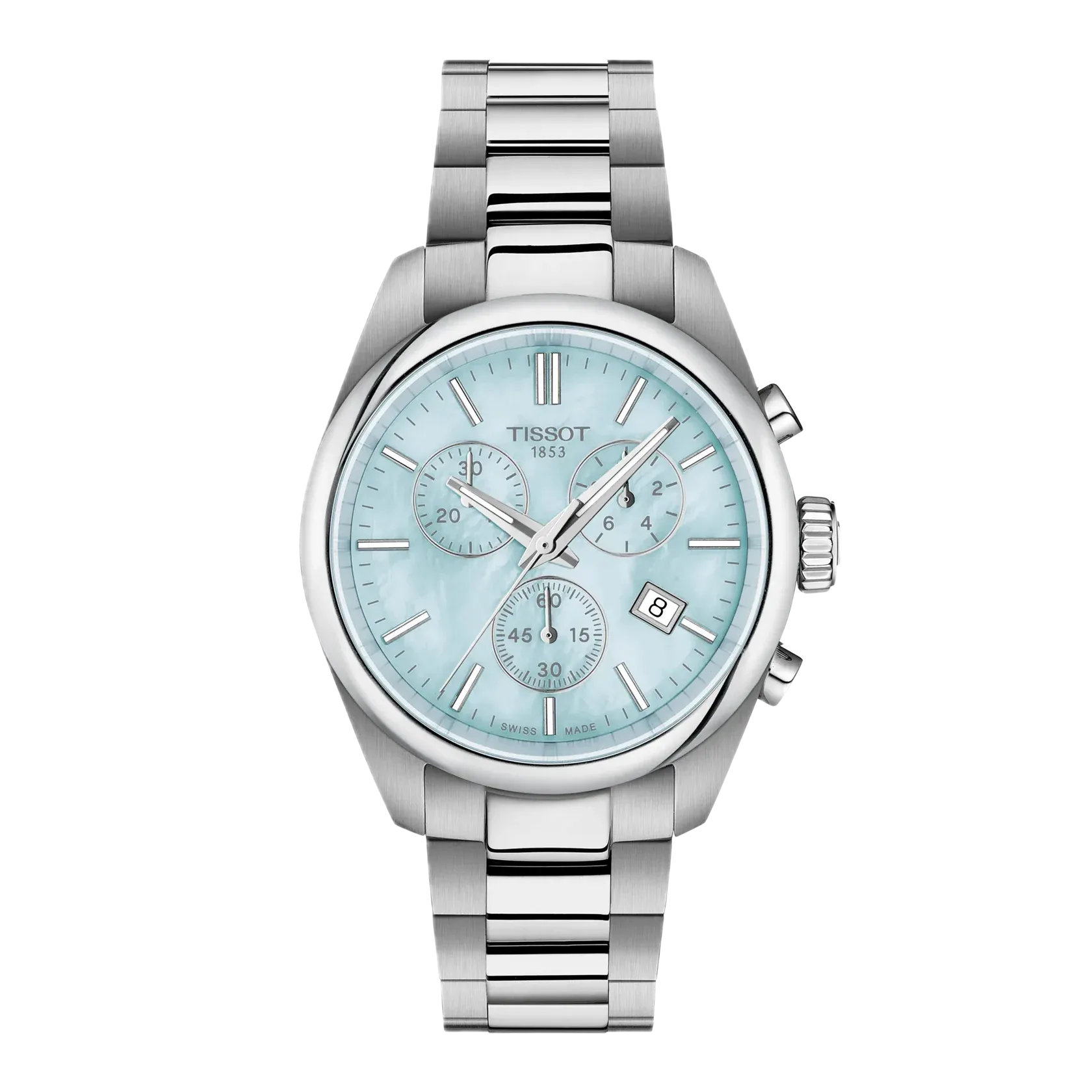Tissot PR 100 36mm Swiss quartz movement, stainless steel case, blue ladies' watch T150.217.11.131.00