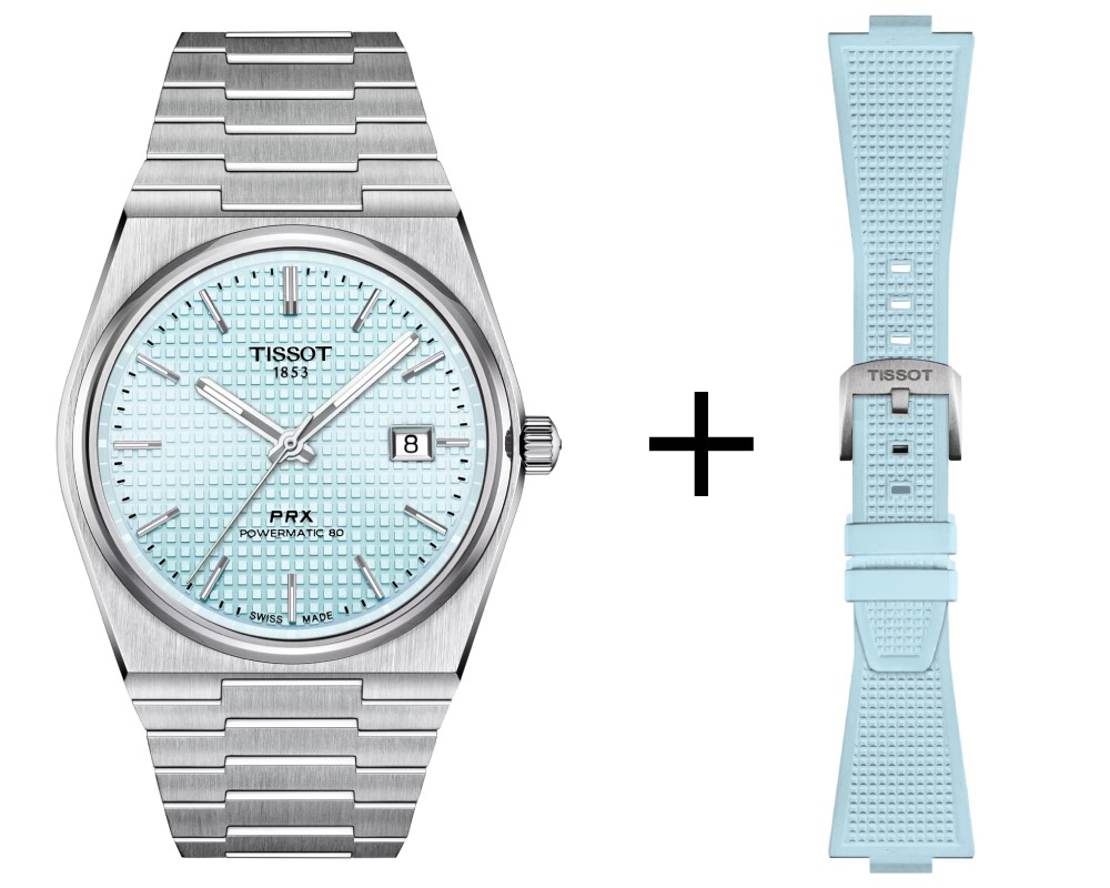 Tissot PRX Powermatic 80 Light Blue Ice Blue Men's Watch T137.407.11.351.00
