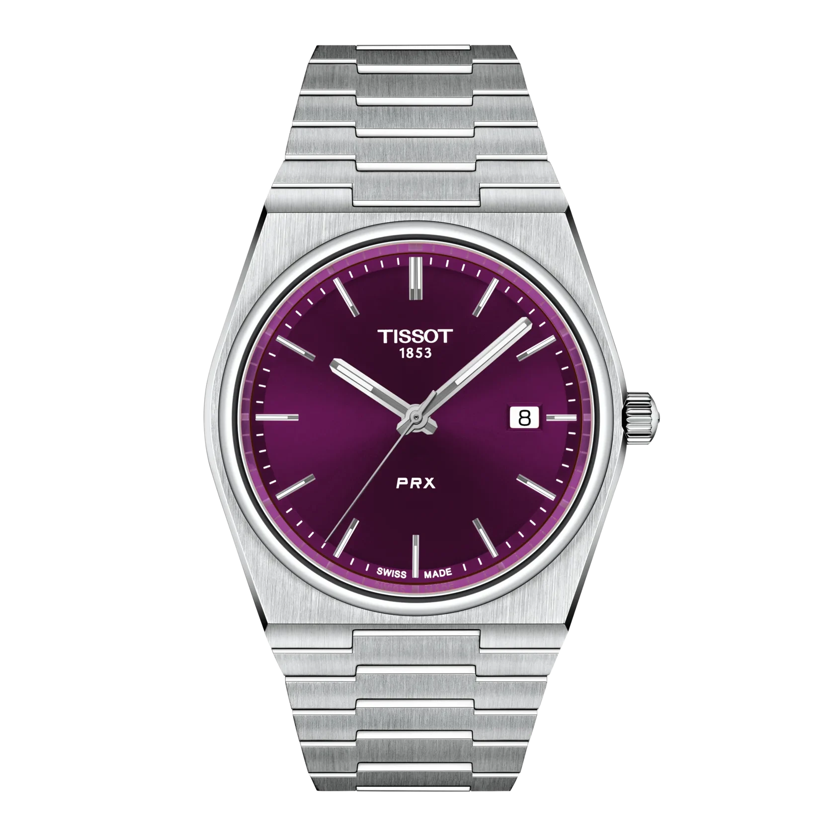 Tissot PRX 40mm Purple, Quartz movement, Stainless steel, Sapphire crystal Men's watch T137.410.11.401.00