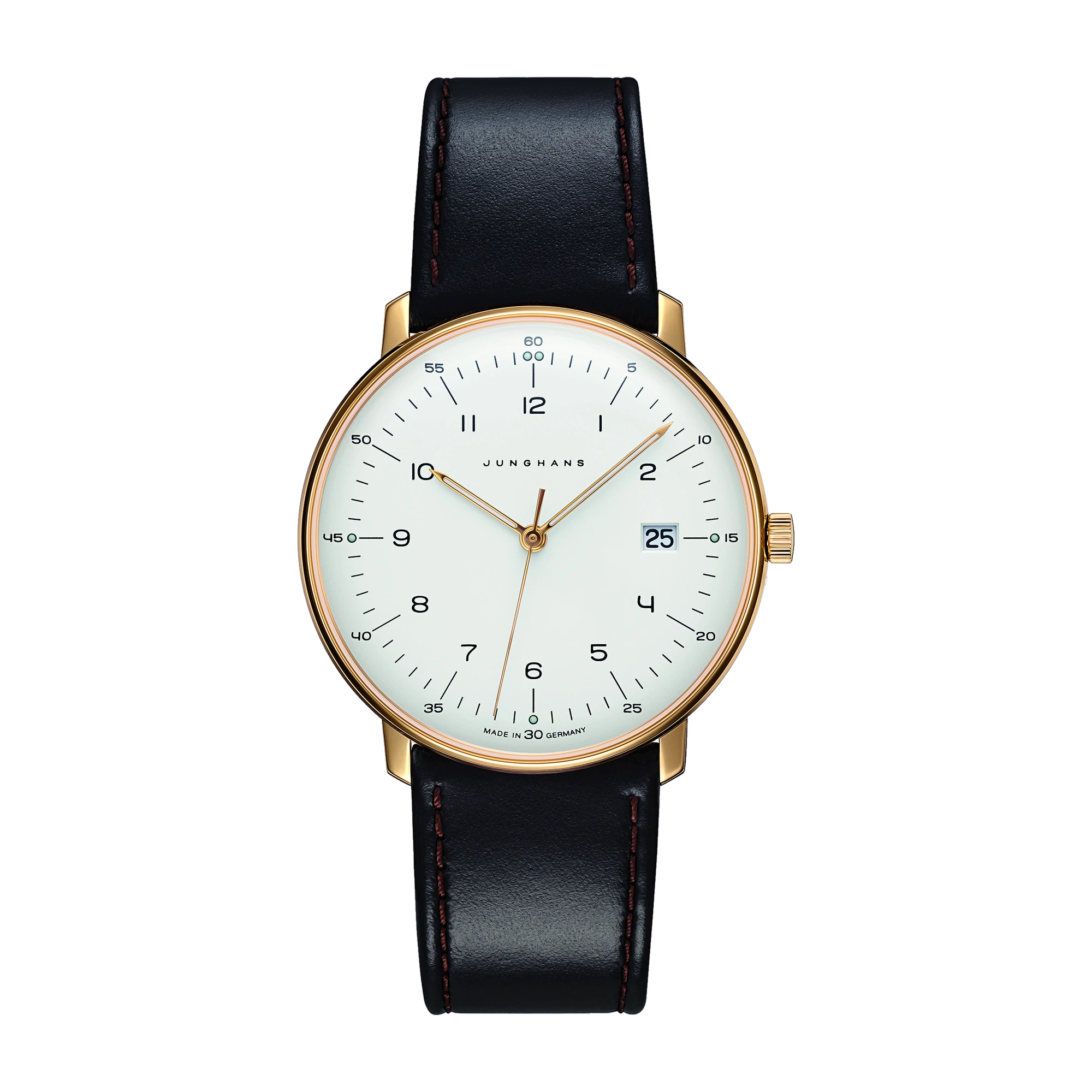 Junghans max bill quartz sapphire glass men's watch 041/7872.02