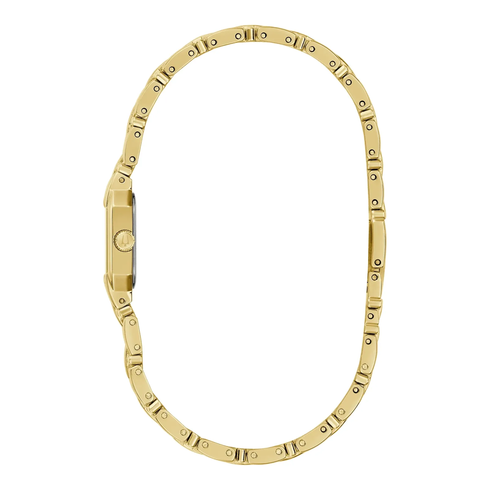 Bulova Goddess of Time Sophia Quartz Gold Tone with Diamond Ladies Watch 97P184
