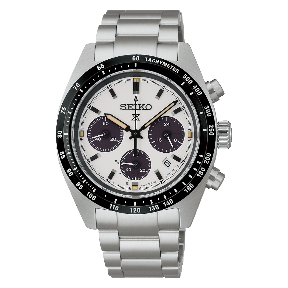 Seiko Prospex Speedtimer Solar Chronograph, White Men's Watch SSC961P1