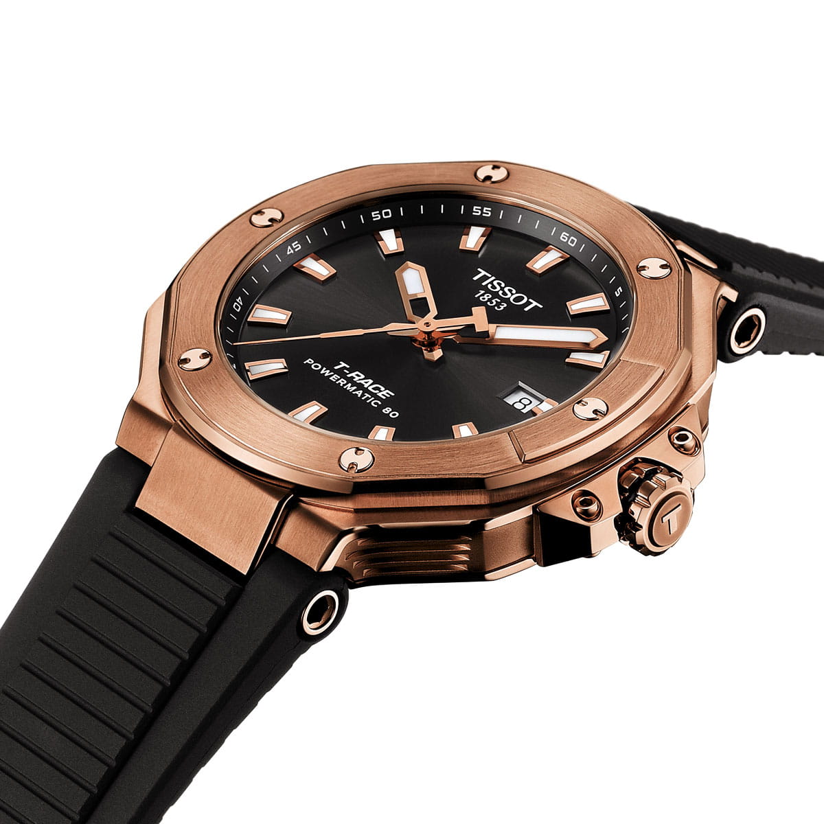Tissot T-Race Powermatic 80 Rose Gold Men's Watch T141.807.37.051.00