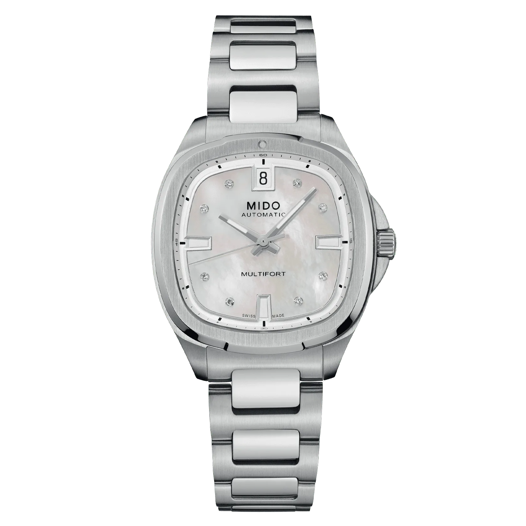 Mido Multifort TV 35 women's watch with diamonds M049.307.11.106.00