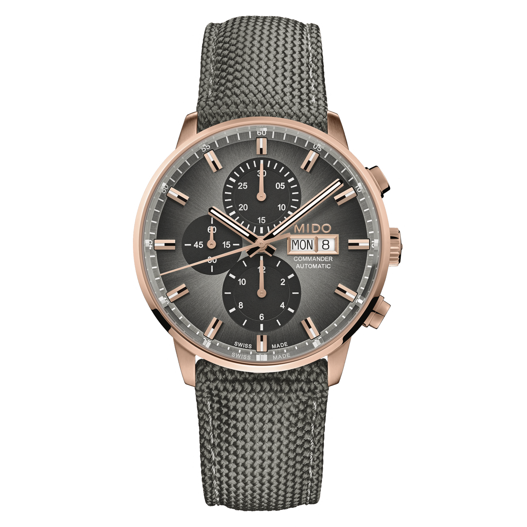 MIDO COMMANDER CHRONOGRAPH incl. additional strap men's watch M016.414.36.081.00
