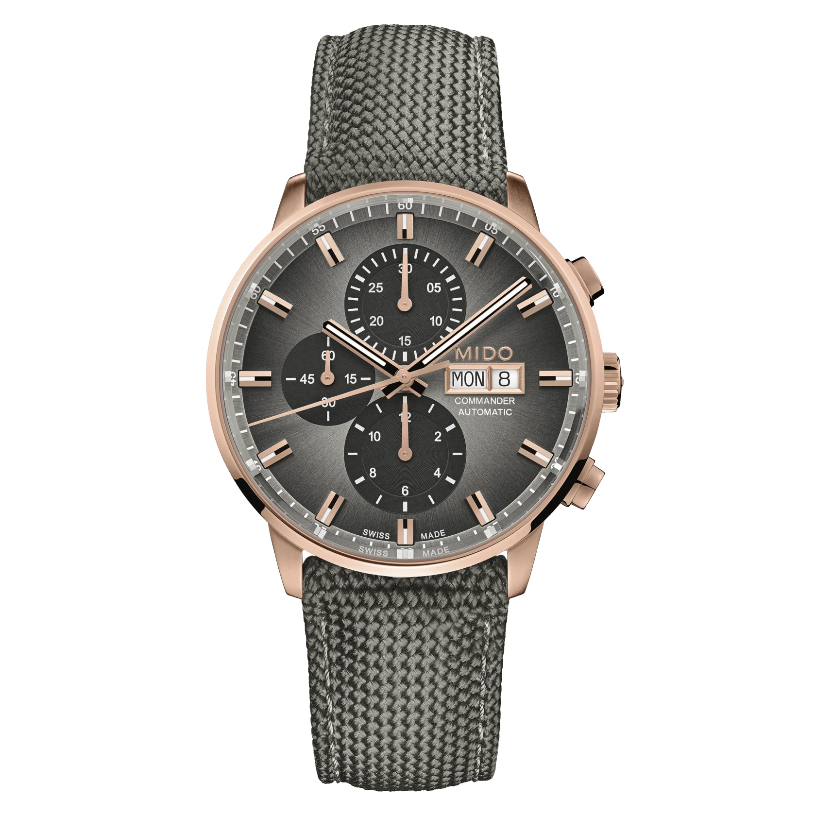 MIDO COMMANDER CHRONOGRAPH incl. additional strap men's watch M016.414.36.081.00