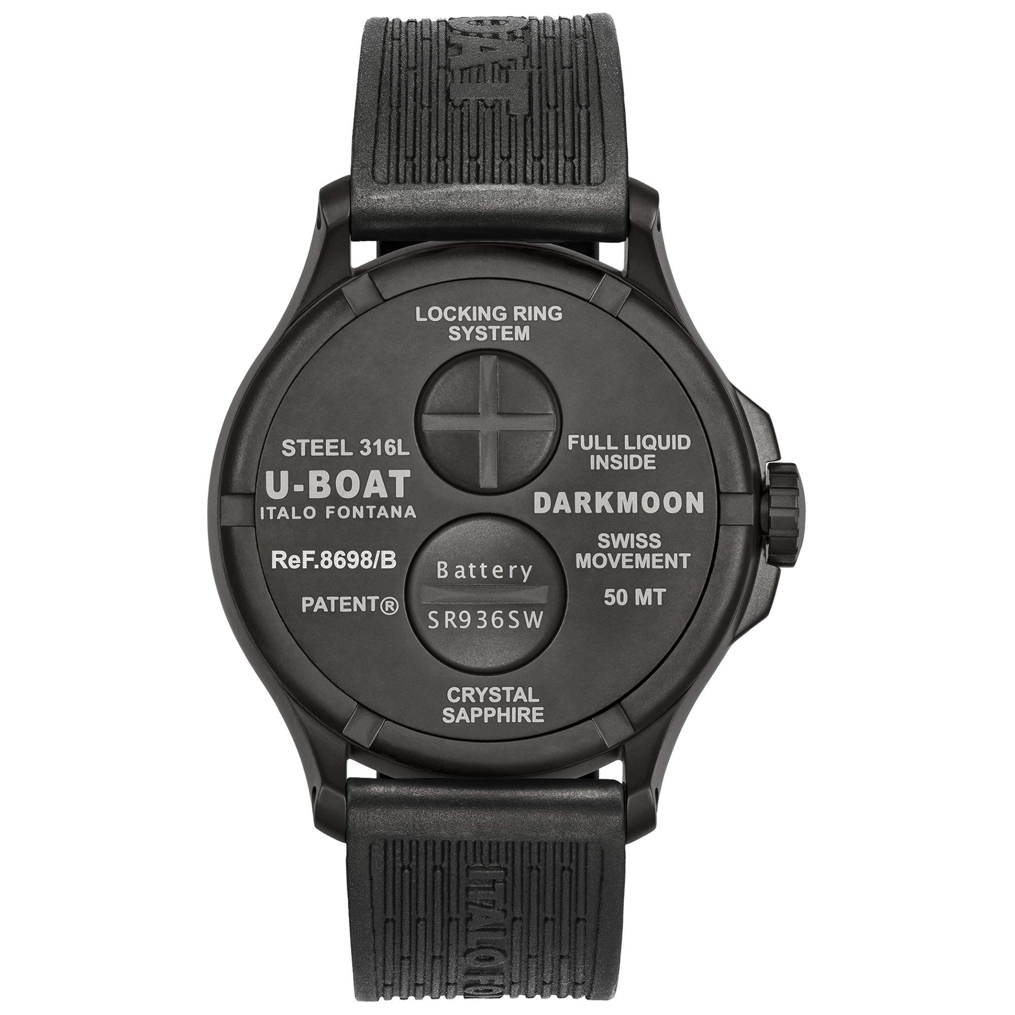 U-Boat Darkmoon 44mm men's watch 8698/B