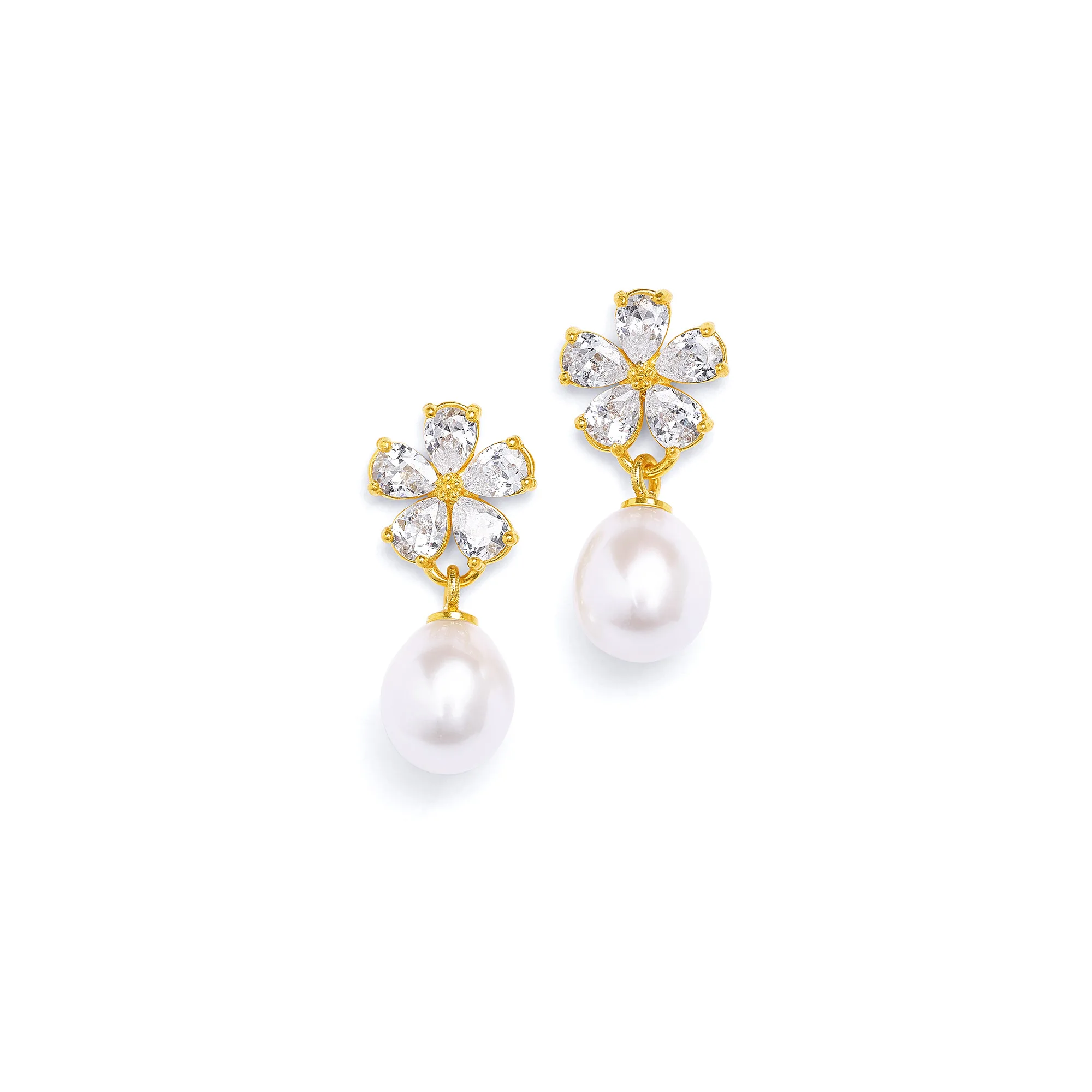 Bernd Wolf Maggy earrings design line Flowertimes, flower, freshwater pearl 1500023656