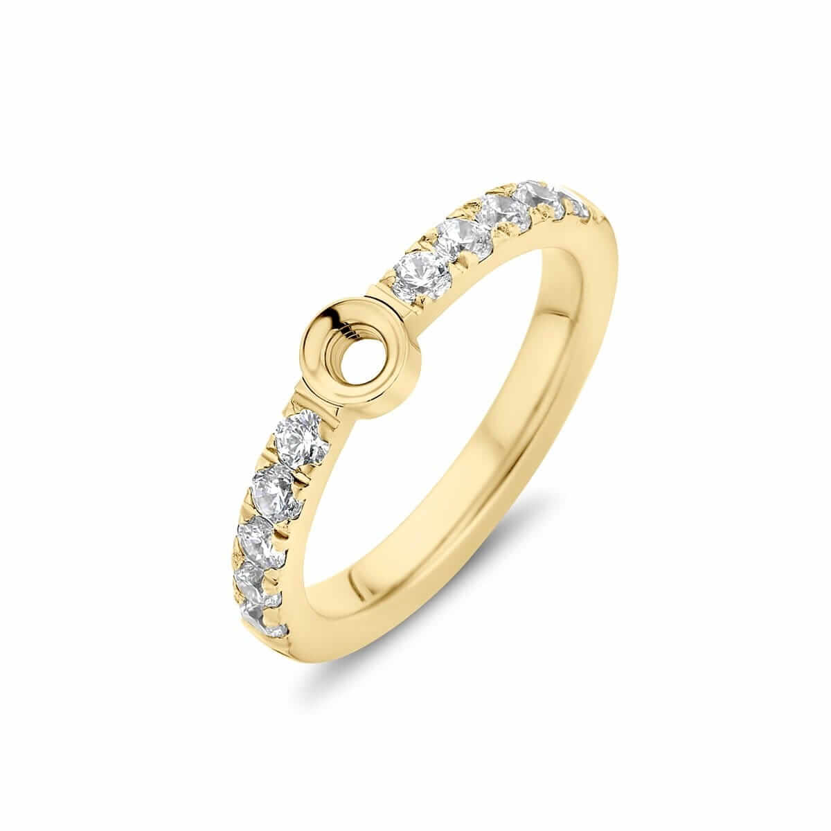 Melano Friends Twisted Crystal Ring Size 56, TR17